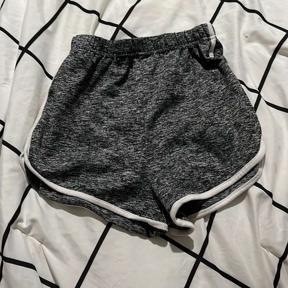 Shein teen grey and white shorts